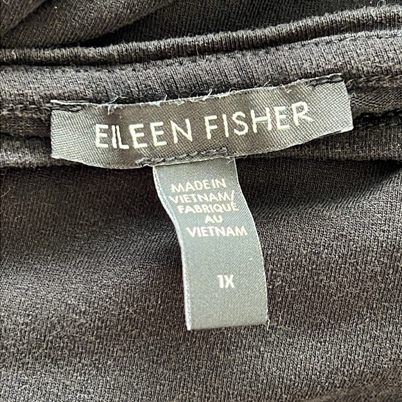 Eileen Fisher Black Stretch Tencel Tank Top 1X - Picture 3 of 3